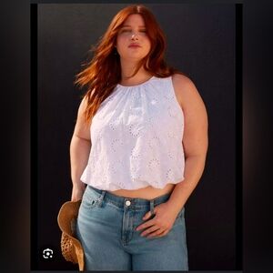 Torrid Festi Bubble Hem Tank Top